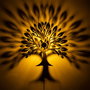 Opviq Heart Tree V2 Lámpara de pared negra